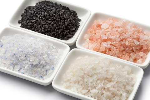 4 Varianten von Salz
